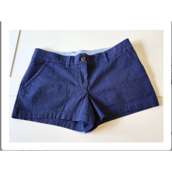 Navy blue Seersucker Shorts Size 6 Southern Tide LNC - Picture 1 of 9